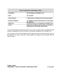 Isle of Anglesey Charitable Trust Date
