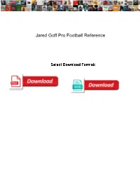 Jared Goff Pro Football Reference