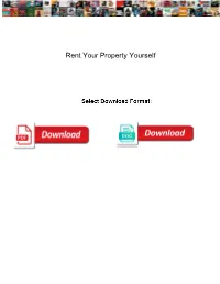Rent Your Property Yourself