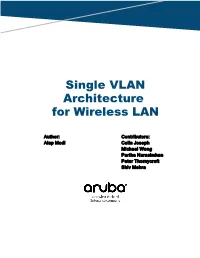 Single VLAN Architecture for WLAN.Pdf