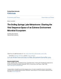 The Boiling Springs Lake Metavirome: Charting the Viral Sequence-Space of an Extreme Environment Microbial Ecosystem