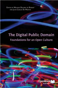 The Digital Public Domain