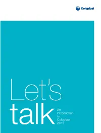 An Introduction to Coloplast 2015 Table of Contents