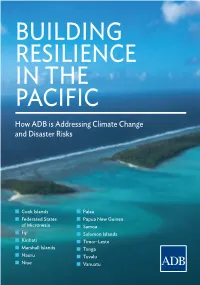 Building Resilience in the Pacific