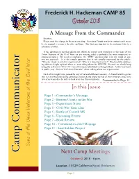 Camp Communicator Oct 2018