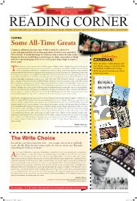 CINEMA Some All-Time Greats Cinema by Definition Telescopes Time