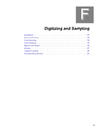 Digitizing and Sampling