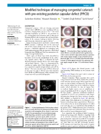 Existing Posterior Capsular Defect (PPCD)