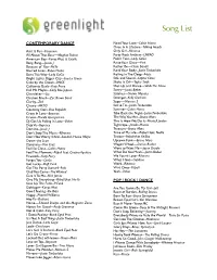 Greenlight-Songlist-Pages.Pdf