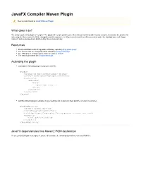 Javafx Compiler Maven Plugin