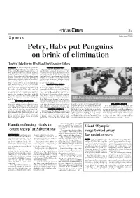 Petry, Habs Put Penguins on Brink of Elimination