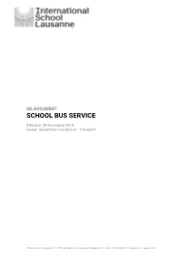 School Bus Service