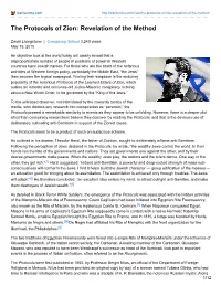 The Protocols of Zion: Revelation of the Method