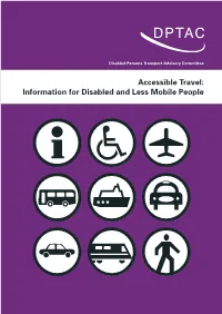 Accessible Travel: Information for Disabled and Less Mobile People