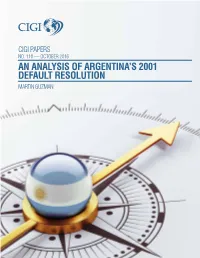 An Analysis of Argentina's 2001 Default
