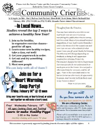 Community Crier February 2014