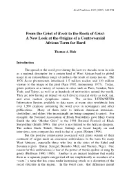 From the Griot of Roots to the Roots of Griot: a New Look at the Origins of a Controversial African Term for Bard