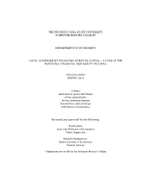 Preliminary Thesis Outline