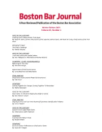 Winter Edition 2021 Volume 65, Number 1