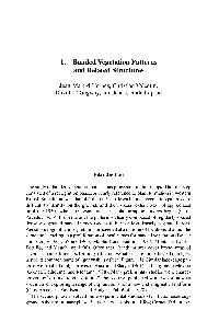 Banded Vegetation Patterns and Related Structures