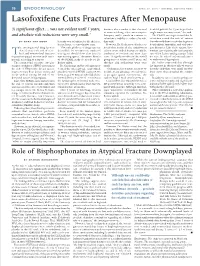 Lasofoxifene Cuts Fractures After Menopause