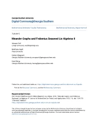 Meander Graphs and Frobenius Seaweed Lie Algebras II