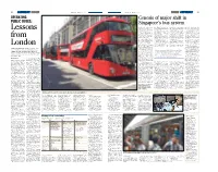 Operating Public Buses: Lessons from London