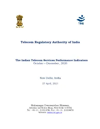 Telecom Regulatory Authority of India