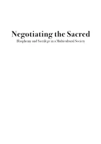 Blasphemy and Sacrilege in a Multicultural Society