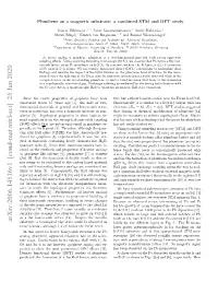 Plumbene on a Magnetic Substrate: a Combined STM and DFT Study