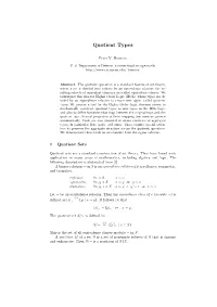 Quotient Types