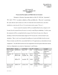 Raycom/Drewry FCC Form 312 Exhibit F FCC Form