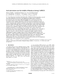 Scale Interactions Near the Foothills of Himalayas During CAIPEEX Thara V