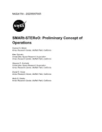 Smart-Stereo: Preliminary Concept of Operations