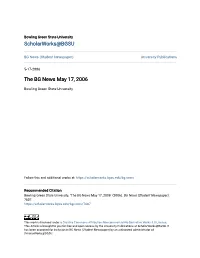 The BG News May 17, 2006