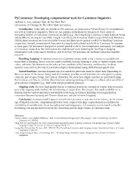 Developing Computational Tools for Cantonese Linguistics Jackson L