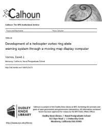 Development of a Helicopter Vortex Ring State Warning System Through a Moving Map Display Computer