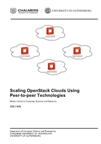Scaling Openstack Clouds Using Peer-To-Peer Technologies