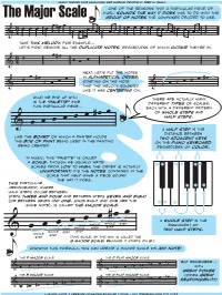 The Major Scale Music Sounds the Way It Does Has to Do with the Group of Notes the Composer Decided to Use
