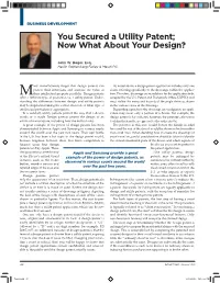 You Secured a Utility Patent; Now What About Your Design Patent?