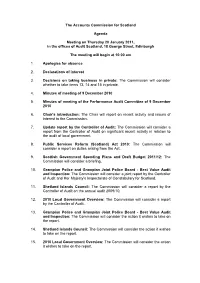 Accounts Commission Papers for Meeting