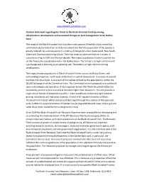 Black-Throated Finch Recovery Team Position Statement Galilee Basin