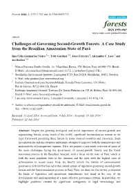Challenges of Governing Second-Growth Forests: a Case Study from the Brazilian Amazonian State of Pará