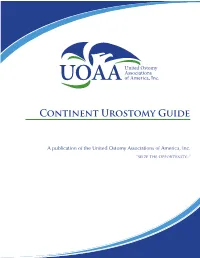 Continent Urostomy Guide