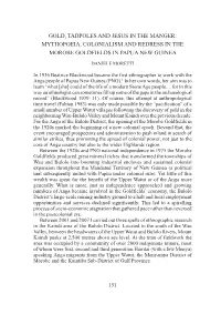 Mythopoeia, Colonialism and Redress in the Morobe Goldfields in Papua New Guinea