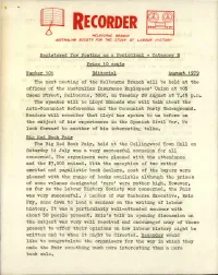 Recorder No. 101 August 1979