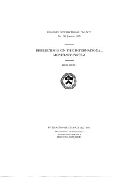 Reflections on the International Monetary System