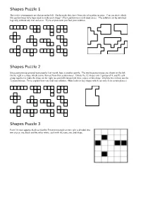 Shapes Puzzle 1