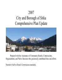 2007 City and Borough of Sitka Comprehensive Plan Update