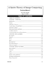 A Sprite Theory of Image Computing